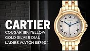 Cartier Cougar 18K Yellow Gold Silver Dial Ladies Watch 887904 Review | SwissWatchExpo