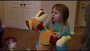 Disney Pixar Toy Story Slinky Dog Plush kids playing with review