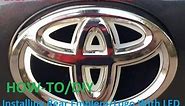 2019 To 2022 Toyota RAV4 - Installing Rear Emblem/Logo With LED (How-To/DIY) - Part 1