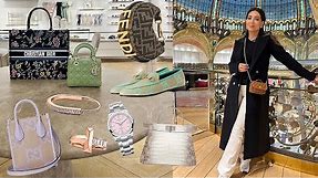 Galeries Lafayette Luxury Shopping in Paris! Louis Vuitton, Tiffany, Fendi Bags, Rolex, Prada, Loewe