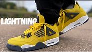 They FINALLY Did It To These! Jordan 4 Lightning Review & On Foot