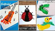 Adorable Footprint Crafts For Kids and Babies