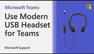 How to use Microsoft Modern USB Headset with Teams | Microsoft