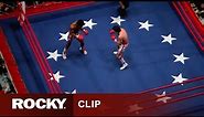 Apollo Creed Gets Knocked Down By Rocky Balboa | ROCKY
