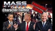 Presidents Rank Mass Effect Characters Legendary Edition