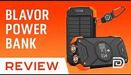 Solar Power Phone Charger Review | BLAVOR Solar Power Bank 10000mah Wirless Qi Charging w/ USB C