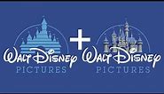 Walt Disney Pictures logo (1985-2006 and Pixar mashup)