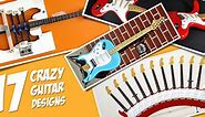 17 Weirdest Guitars Ever Made! | Crazy Custom Guitar Designs