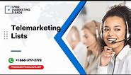 Telemarketing Lead Generation, Telemarketing Lists by ProMarketing Leads