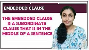 What is an embedded clause? | English Grammar | LIY