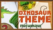Planning dinosaur themed preschool activities