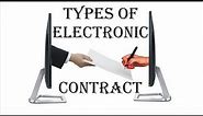 Types of Electronic Contract | Cyber Law | Law Guru