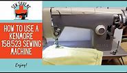 How to Use a Vintage Kenmore 158.523 Sewing Machine - Pretty Lavender & Cream