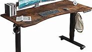 Radlove Electric Standing Desk, Height Adjustable Computer Desk Sit Stand Desk Home Office Desks with Splice Board and A Under Desk