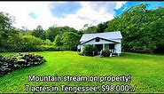 Tennessee Cheap Farmhouse For Sale | Tennessee Farms For Sale| $98k | 7 acres| Tennessee Real Estate