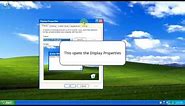 Windows XP: How To Change Desktop Background Wallpaper