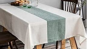 Rectangle Tablecloth 60x84 inch Table Cloth Linen Wrinkle Free Tablecloths Kitchen Dining Table Cover Tables Farmhouse Holiday Camping