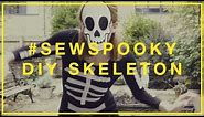 How to make a DIY Halloween Skeleton costume #SewSpooky I Hubbub Campaigns