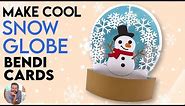 How to Make Snow Globe Christmas Cards | Bendi Card Tutorial | Fun Fold Cards