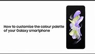 How to customise the colour palette of your Samsung Galaxy smartphone