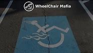 Painted wheelchair symbols.....