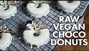Raw Vegan Chocolate Donuts