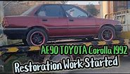 Toyota Corolla 1992 AE90 Restoration Project | Ae90 Toyota Corolla Modifications Started