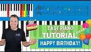 Easy Piano Tutorial | How to play "Happy Birthday to You!" for Beginners
