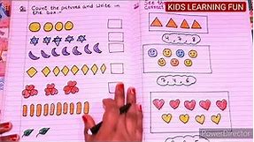 LKG Maths Worksheet/Daily Practice Sheet Of Junior KG Math/LKG Maths Sheet @kidslearningfun2013