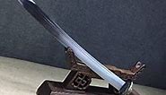 Chinese Sword,Broadsword,Qing dao(Damascus Steel Blade,Rosewood Scabbard) Length 29"