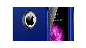 YINLAI iPhone 6 Case/iPhone 6S Case, Navy Blue 3 in 1 Heavy Duty Shockproof Protective Bumper Soft Silicone Hybird PC Durable Sturdy 3 Layers Phone Cover for iPhone 6/iPhone 6S 4.7 Inch (Navy Blue)