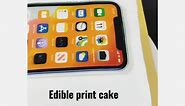 How to make Edible print cake/Apple iPhone cake/photocake/new tricks cake/Jyoti's Creammy World