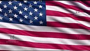 USA Flag seamless loop 1080p HD
