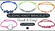 Easy Adjustable Sliding Knot Bracelet, DIY Jewelry Tutorial