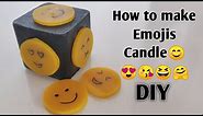 Emoji candle making / How to make emoji candles / Pillar candle crafts