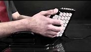 Working more efficient and faster with the Yogitype, an ergonomic vertical keyboard