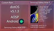 dotOS v5.1.3 Android 11 - Samsung Galaxy Note 9 Snapdragon