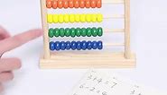 Classic Mini Wooden Abacus Counting Frame for Toddlers