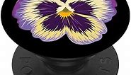 Purple Pansy Flower PopSockets Swappable PopGrip