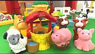 Learn Colors And Names Sounds of Farm Animals/ZOO Animal Bath Toys/children learning