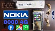 NOKIA 8000 4G UNBOXING | FULL REVIEW | CAMERA TEST