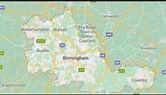 map of West Midlands England