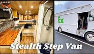 Stealth Step Van TOUR - FedEx Truck Converted into Tiny Home