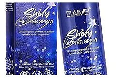Body Glitter, Glitter Spray, Hairspray, Spray for Skin, Hair and Body, Quick Dry, Waterproof Long-Lasting, Shiny Holographic Liquid Gel 60ML Blue