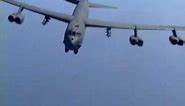 B-52 Dropping Lots & Lots of Bombs - Carpet Bombing