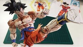 GOKU LEG TUTORIAL! With PAPER! - How To Make a Paper Action Figure, Ep. 12