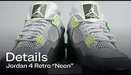 A Close Up Look at the Air Jordan 4 Neon 95 | Details | StockX