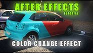 After Effects Tutorial How To Change The Color Of Something In Your Scene