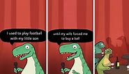 I Created A Dino Standup Comedian That Is On A Mission To Spread Bad Jokes And Puns (30 Pics)