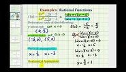 Ex: Find the Intercepts and Asymptotes of a Rational Function